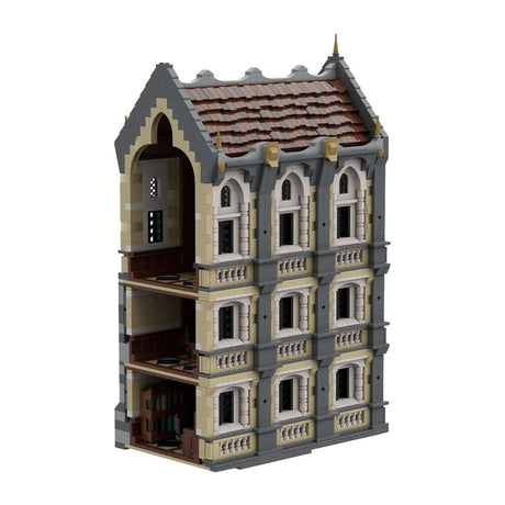 MOC - 131258 H17 Small Palace with Library, Dining and Practce Room - LesDiy - 