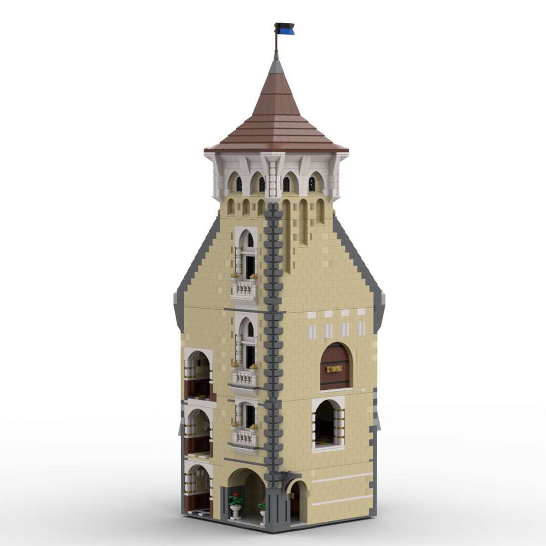 MOC - 131259 H18 Palace Tower Building Blocks Set - LesDiy - Building Blocks