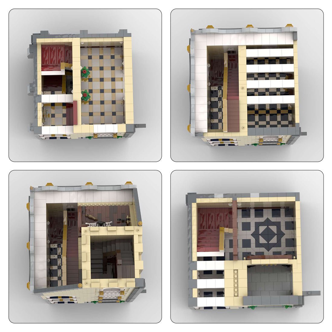 MOC - 131259 H18 Palace Tower Building Blocks Set - LesDiy - Building Blocks