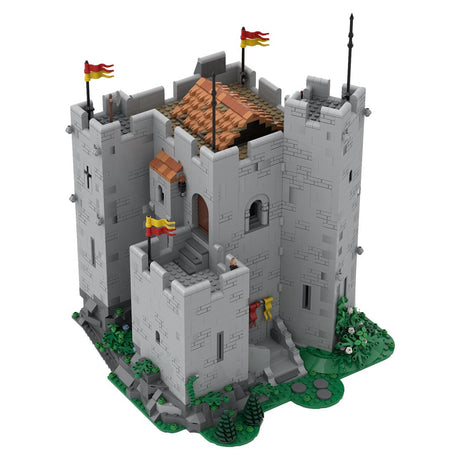 MOC - 133150 Medieval Street Scene Norman Castle - LesDiy - Locomotive