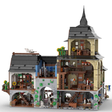 MOC - 134085 Medieval Town Centre Model - LesDiy - 