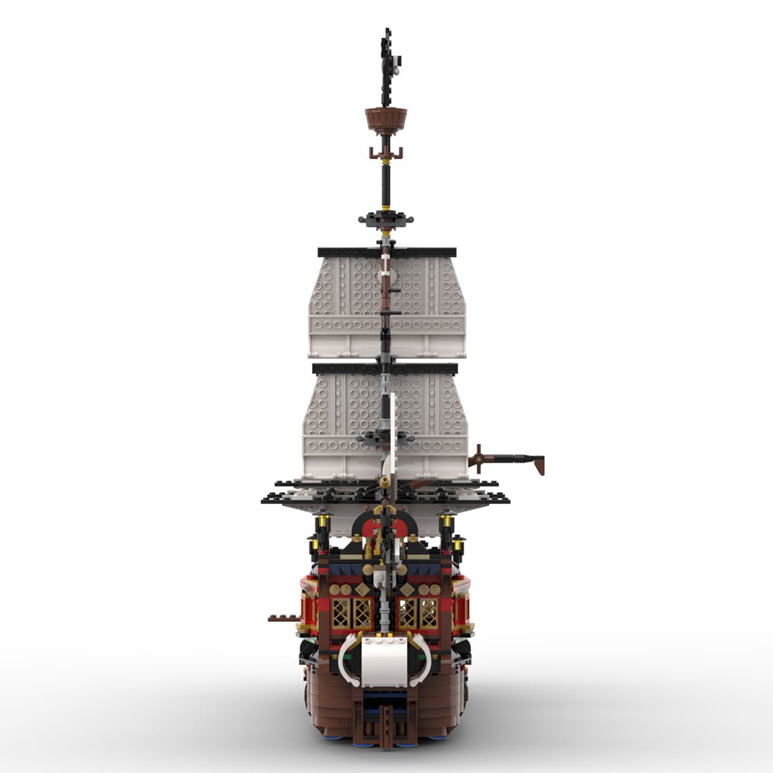 MOC - 134441 Medieval Pirate Warship Model - LesDiy - Locomotive
