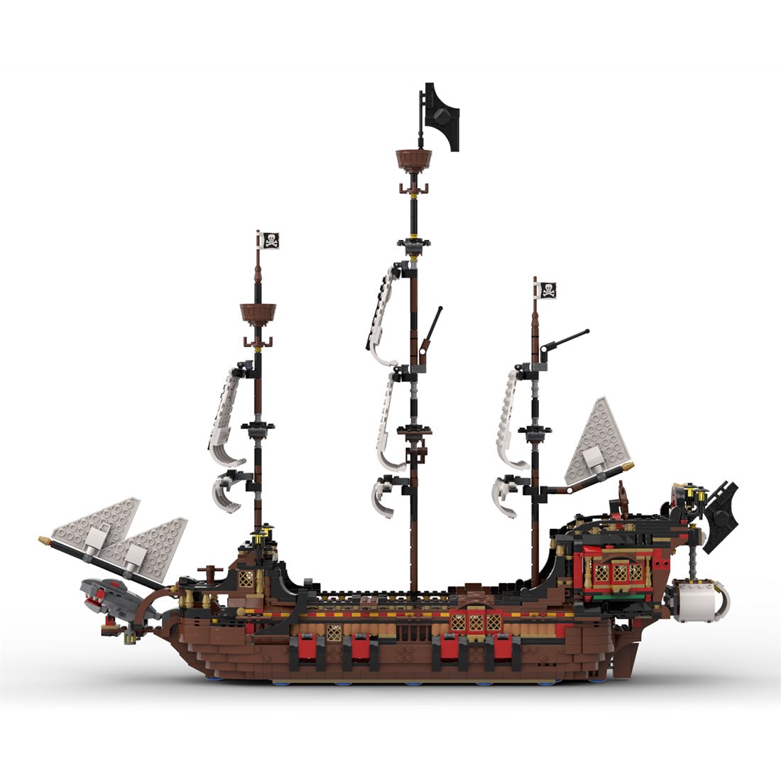 MOC - 134441 Medieval Pirate Warship Model - LesDiy - Locomotive