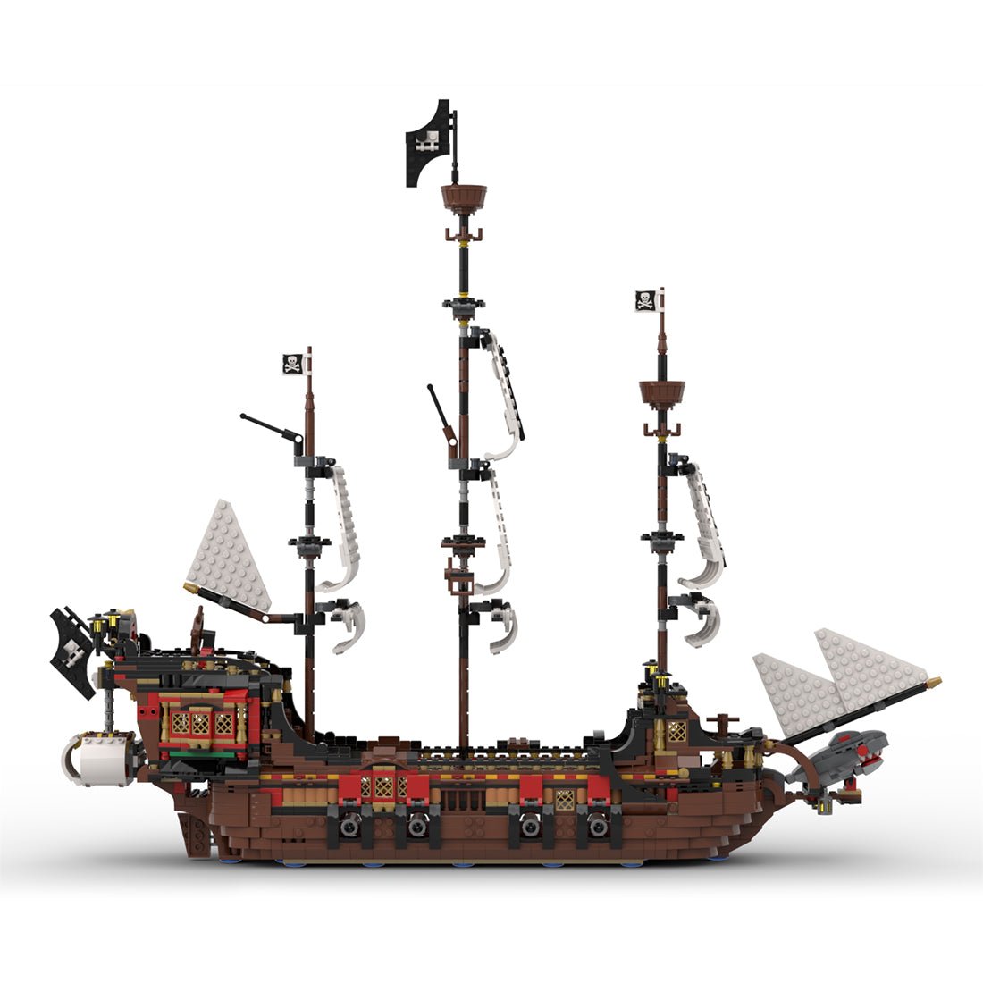 MOC - 134441 Medieval Pirate Warship Model - LesDiy - Locomotive