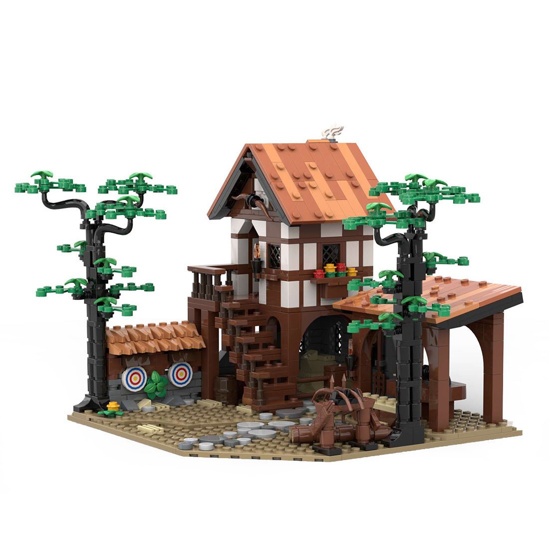 MOC - 134494 Archery Range Medieval Pirate Theme Model - LesDiy - Locomotive