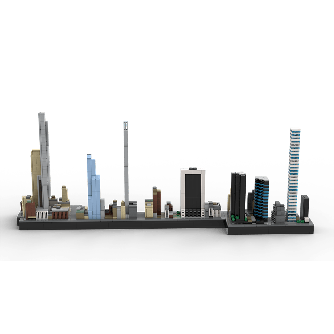 MOC - 136555 1/2000 Scale Billionaires Row - NYC Building Blocks - LesDiy - Building Blocks