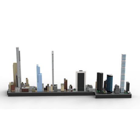 MOC - 136555 1/2000 Scale Billionaires Row - NYC Building Blocks - LesDiy - Building Blocks