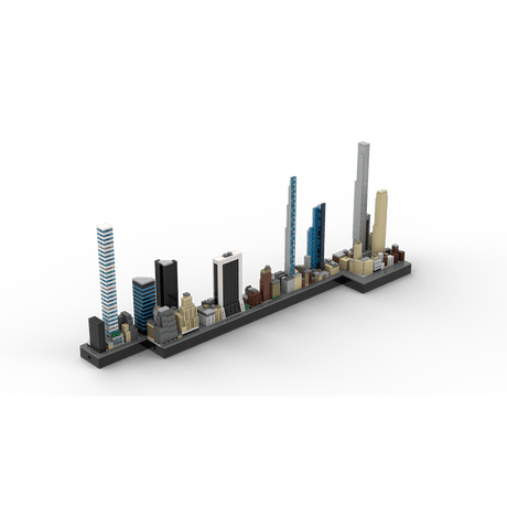 MOC - 136555 1/2000 Scale Billionaires Row - NYC Building Blocks - LesDiy - Building Blocks