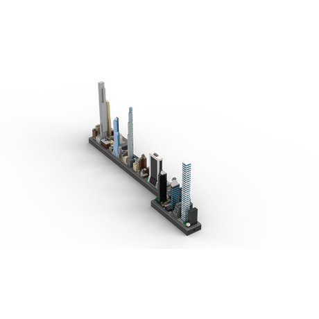 MOC - 136555 1/2000 Scale Billionaires Row - NYC Building Blocks - LesDiy - Building Blocks
