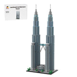 MOC - 136651 Petronas Towers 1:800 Scale - LesDiy - 