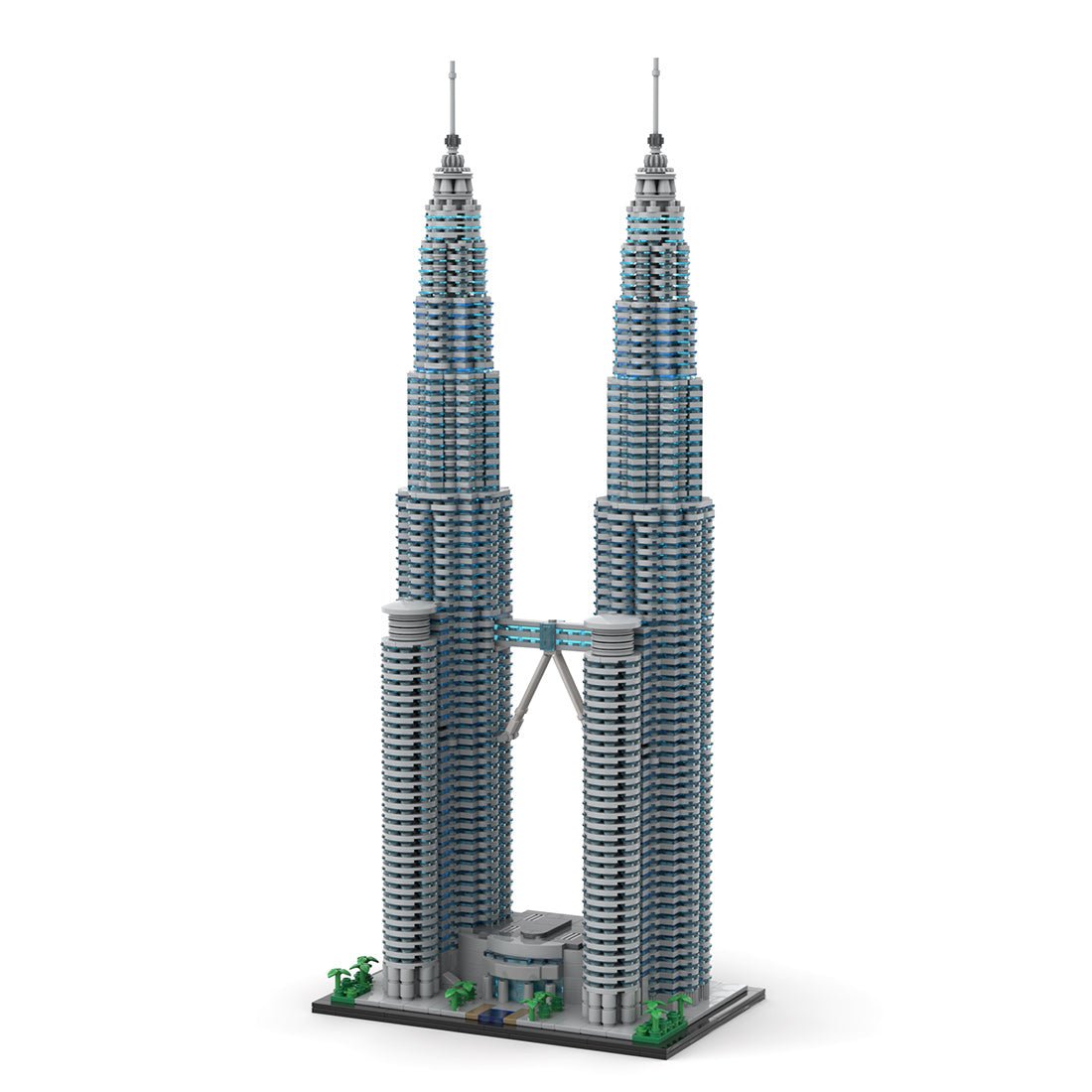 MOC - 136651 Petronas Towers 1:800 Scale - LesDiy - 