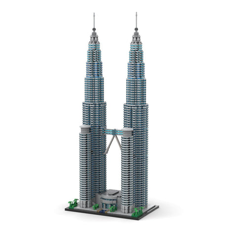 MOC - 136651 Petronas Towers 1:800 Scale - LesDiy - 