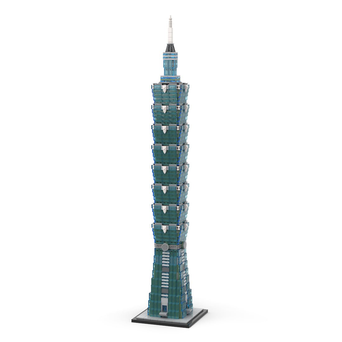 MOC - 136995 Taipei 1 - 0 - 1 Skyscraper - 1/800 Scale Building Blocks - LesDiy - Building Blocks - 