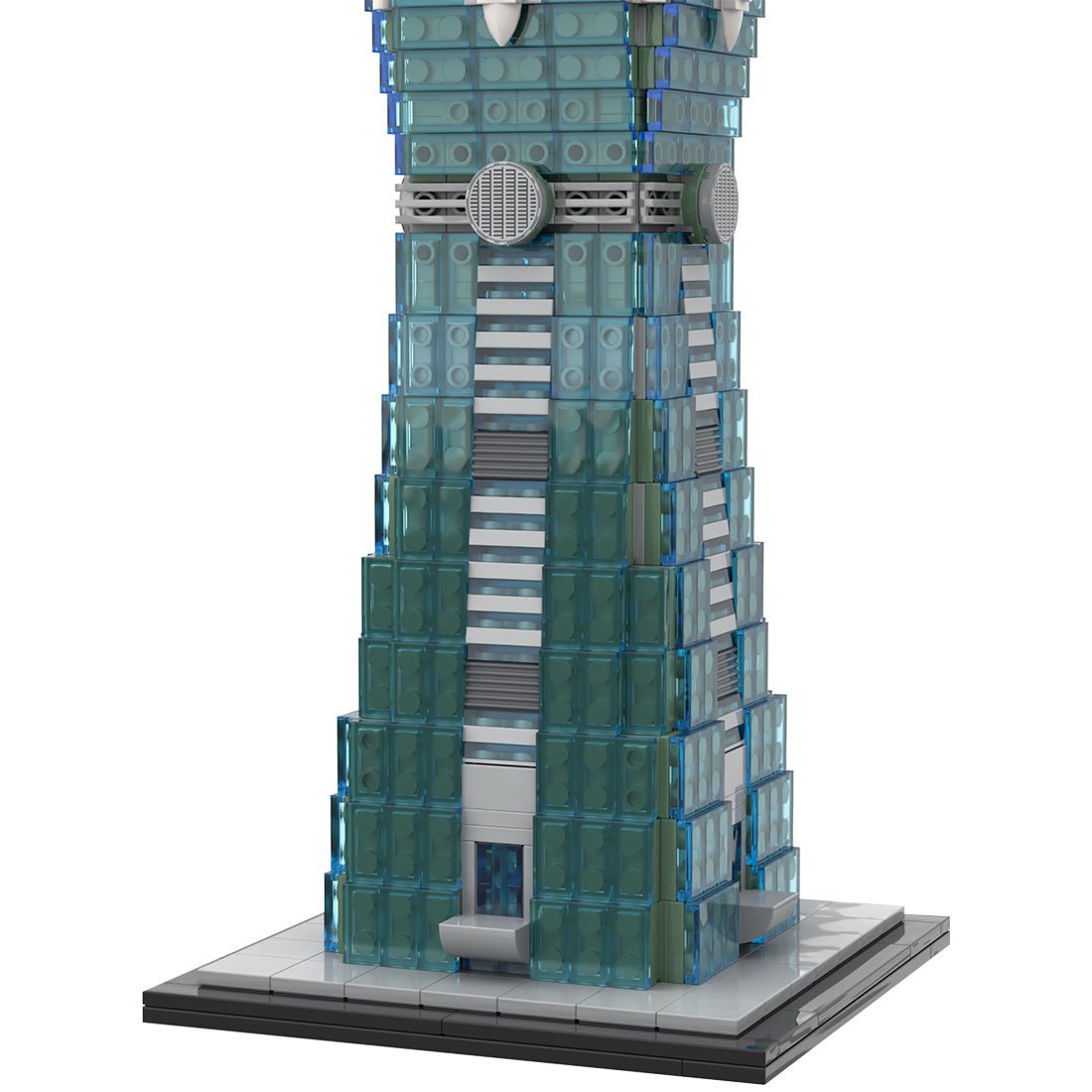 MOC - 136995 Taipei 1 - 0 - 1 Skyscraper - 1/800 Scale Building Blocks - LesDiy - Building Blocks - 