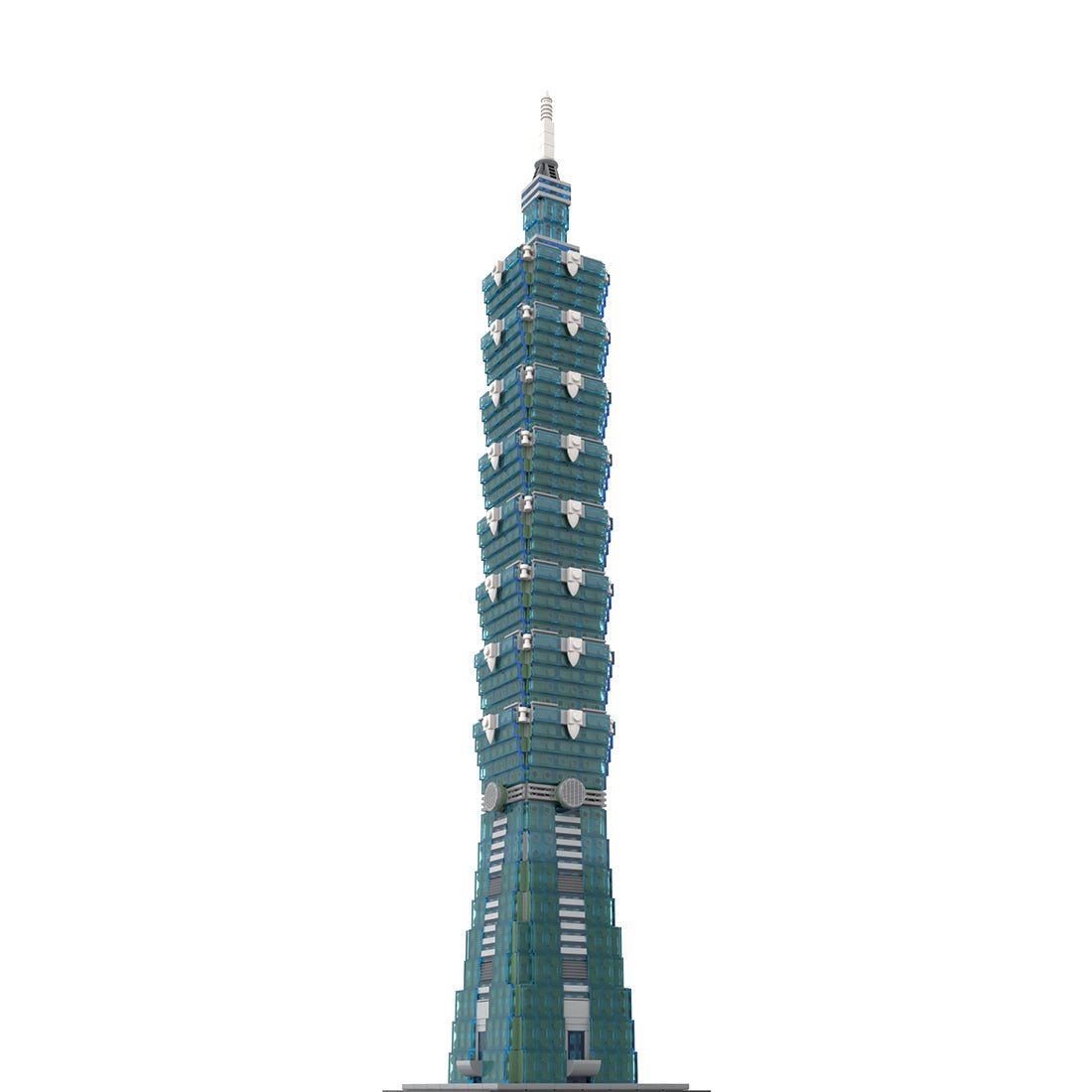 MOC - 136995 Taipei 1 - 0 - 1 Skyscraper - 1/800 Scale Building Blocks - LesDiy - Building Blocks - 