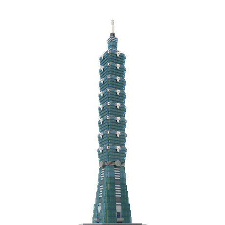 MOC - 136995 Taipei 1 - 0 - 1 Skyscraper - 1/800 Scale Building Blocks - LesDiy - Building Blocks - 