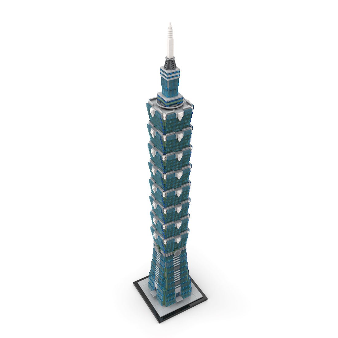 MOC - 136995 Taipei 1 - 0 - 1 Skyscraper - 1/800 Scale Building Blocks - LesDiy - Building Blocks - 