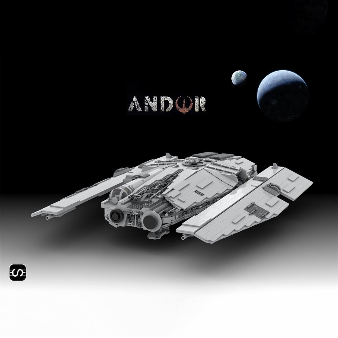 MOC - 137520 Sci - fi Space Transport Ship Model Building Blocks - LesDiy - 