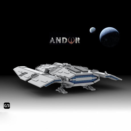 MOC - 137520 Sci - fi Space Transport Ship Model Building Blocks - LesDiy - 