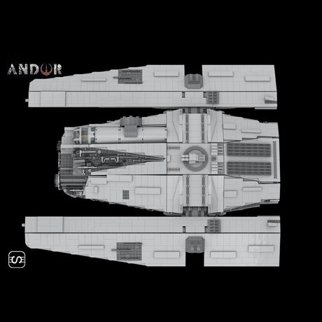 MOC - 137520 Sci - fi Space Transport Ship Model Building Blocks - LesDiy - 