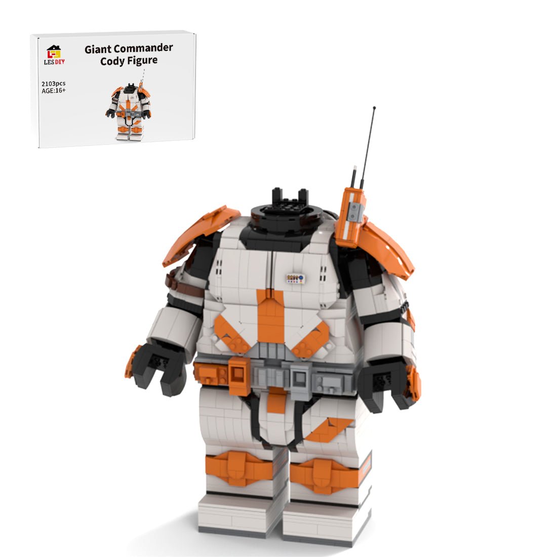 MOC-138433 Commander Cody Phase 2 Megafigure Building Blocks | LesDiy