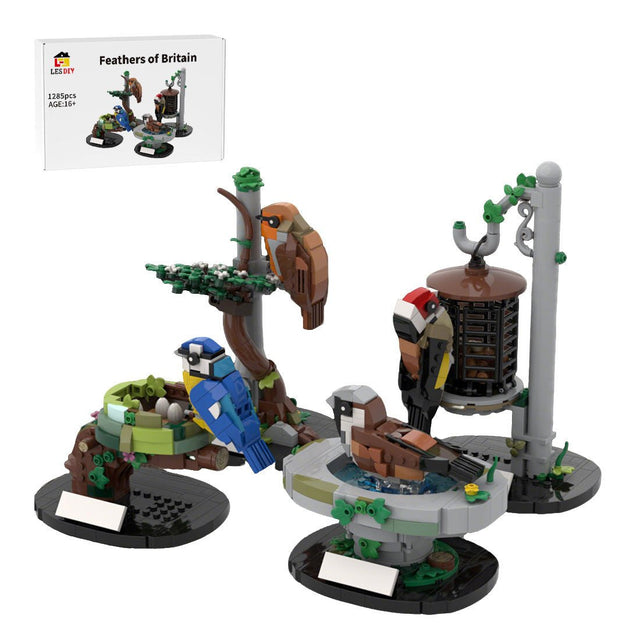 MOC - 138570 Garden Birds of Britain Building Blocks - LesDiy - Building Blocks