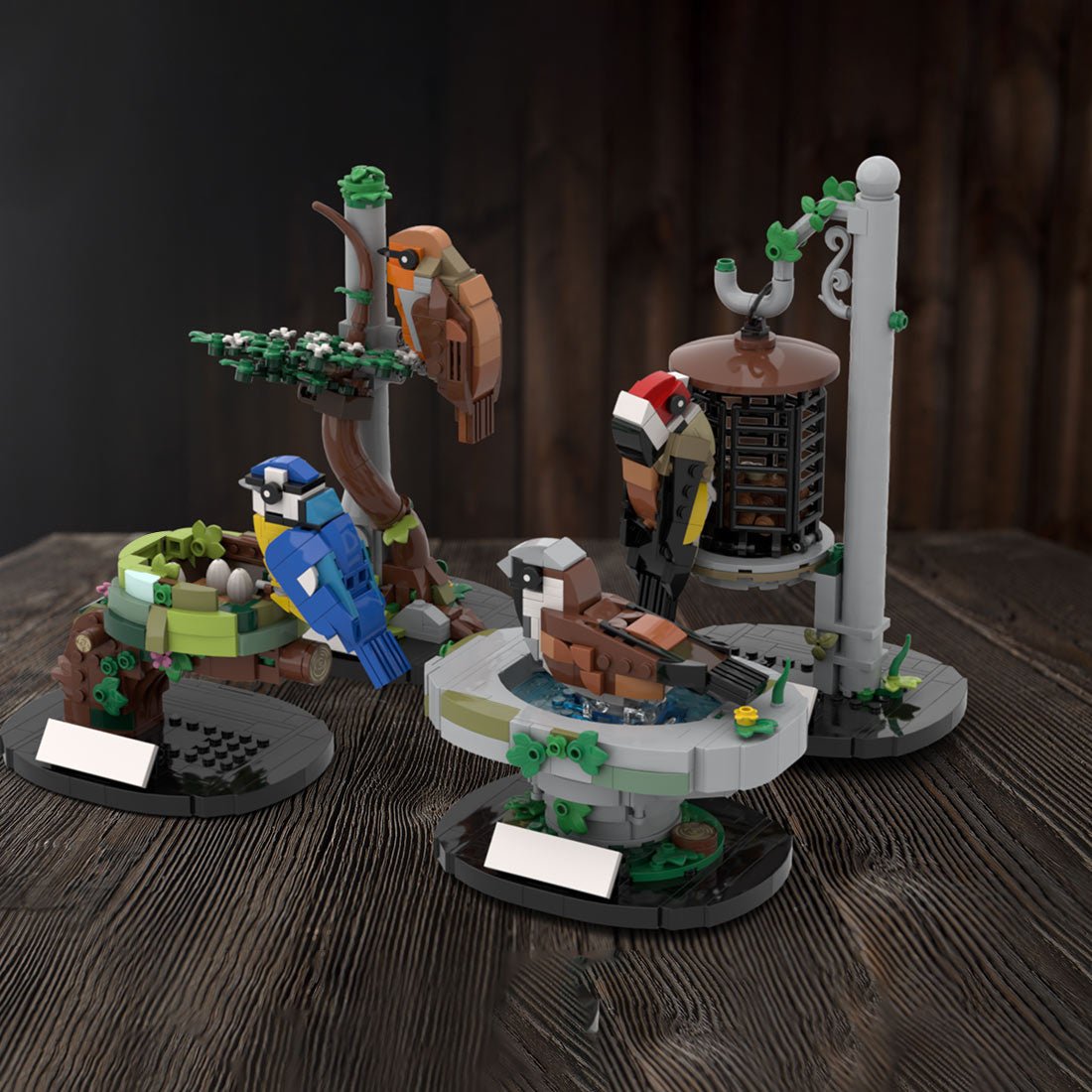 MOC - 138570 Garden Birds of Britain Building Blocks - LesDiy - Building Blocks