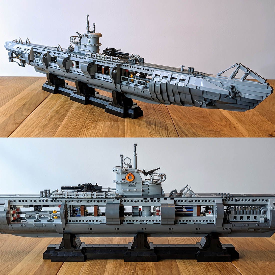 ワンワン様専門 MOC-139272 U-Boat Type VIIC Building Blocks | LesDiy