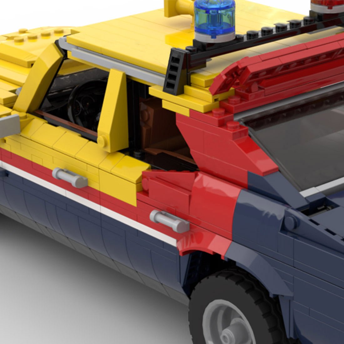 MOC-140187 Mad Max Yellow Interceptor Building Blocks | LesDiy