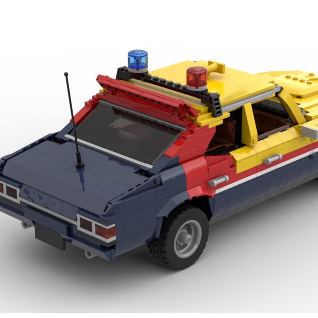 MOC-140187 Mad Max Yellow Interceptor Building Blocks | LesDiy