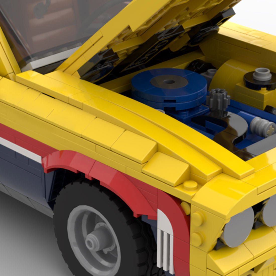 MOC-140187 Mad Max Yellow Interceptor Building Blocks | LesDiy