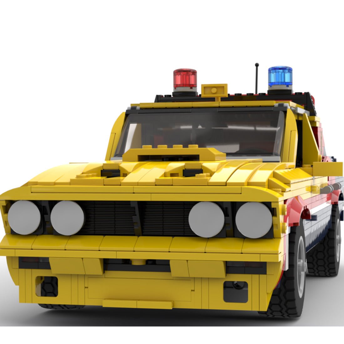 MOC-140187 Mad Max Yellow Interceptor Building Blocks | LesDiy