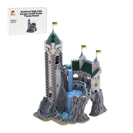 MOC - 141197 Medieval High Falls Escape Castle - LesDiy - Locomotive