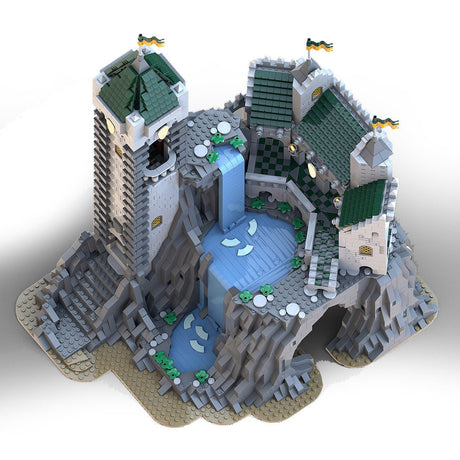 MOC - 141197 Medieval High Falls Escape Castle - LesDiy - Locomotive