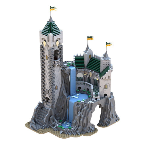 MOC - 141197 Medieval High Falls Escape Castle - LesDiy - Locomotive