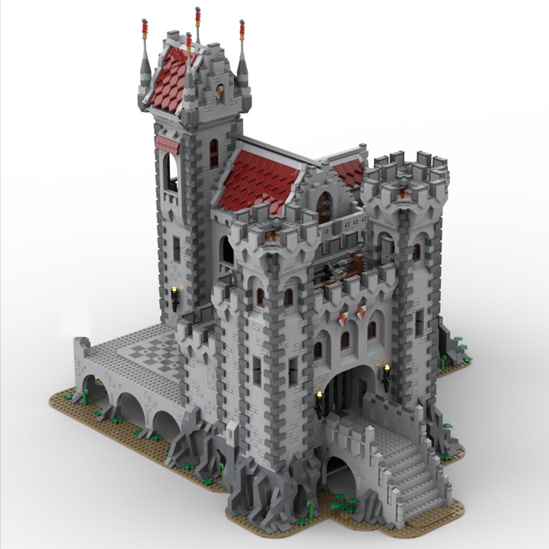 MOC - 143001 Red Lions Castle - LesDiy - 