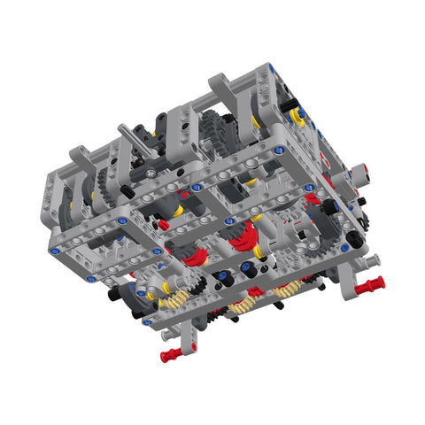 MOC - 14405 Sequential Dual - Clutch Gearbox (DSG) 8 Speeds Engine - LesDiy - 