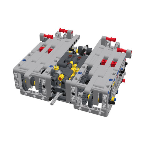 MOC - 14405 Sequential Dual - Clutch Gearbox (DSG) 8 Speeds Engine - LesDiy - 
