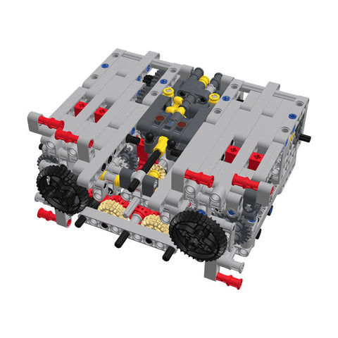 MOC - 14405 Sequential Dual - Clutch Gearbox (DSG) 8 Speeds Engine - LesDiy - 