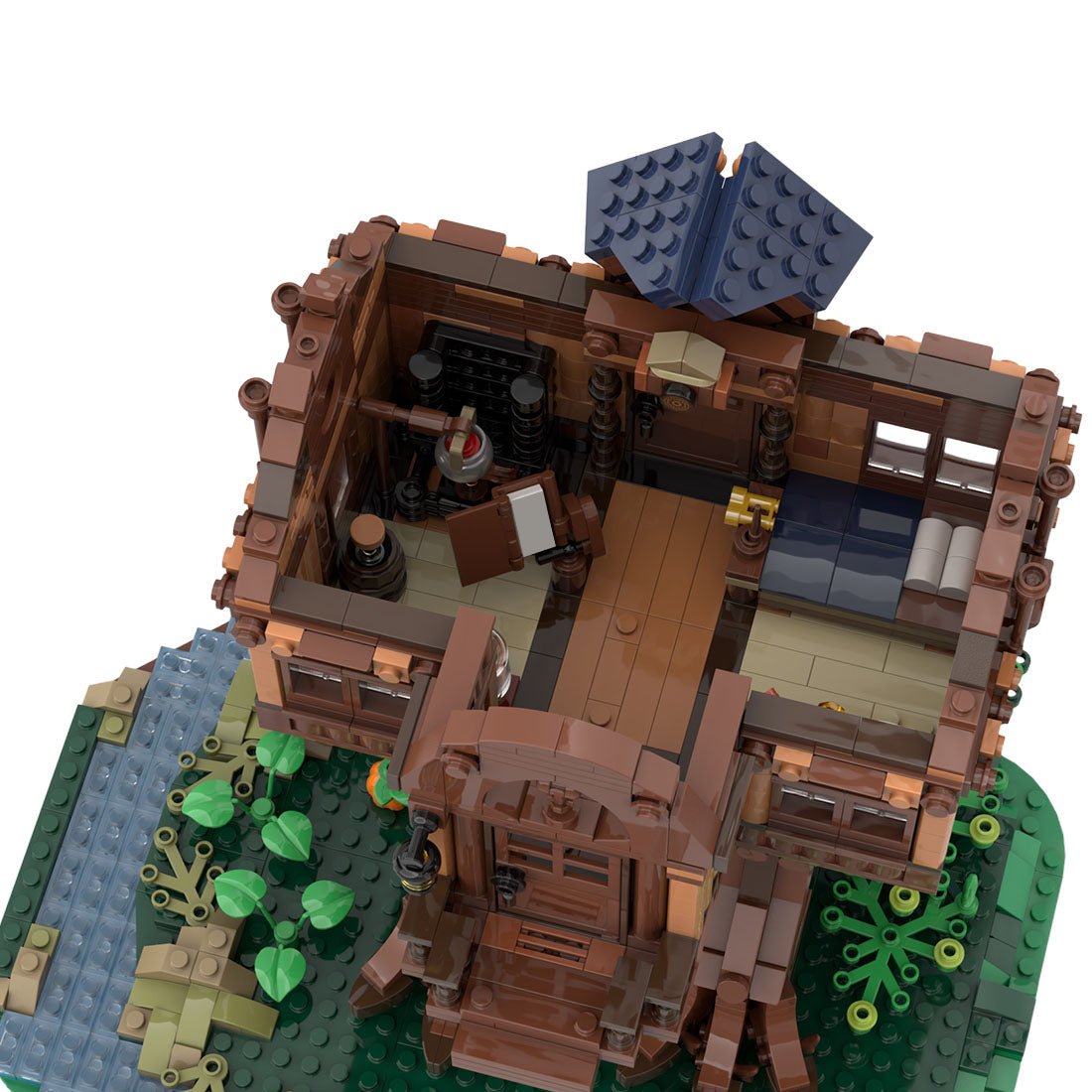 MOC - 144284 Forest Tree House Building Blocks - LesDiy - 