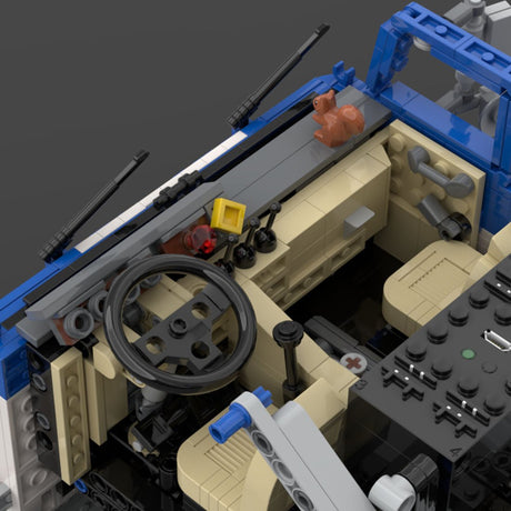 MOC - 144890 RC FORD WT9000 1:17 Cabover Truck "Blue Mule" - LesDiy - 