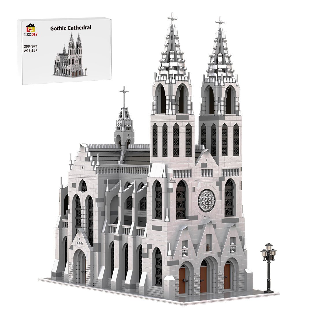MOC-148170 Gothic Cathedral Model | LesDiy