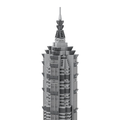 MOC - 148580 Shanghai Jin Mao Tower - 1/800 Scale Building Blocks - LesDiy - Building Blocks - 