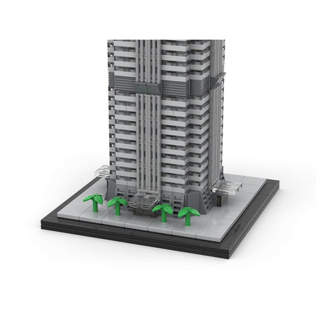 MOC - 148580 Shanghai Jin Mao Tower - 1/800 Scale Building Blocks - LesDiy - Building Blocks - 