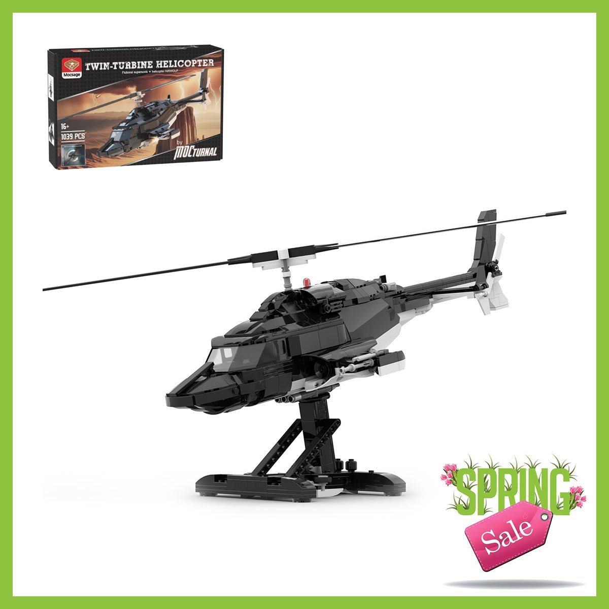 MOC-149250 AIRWOLF Bell 222 | LesDiy