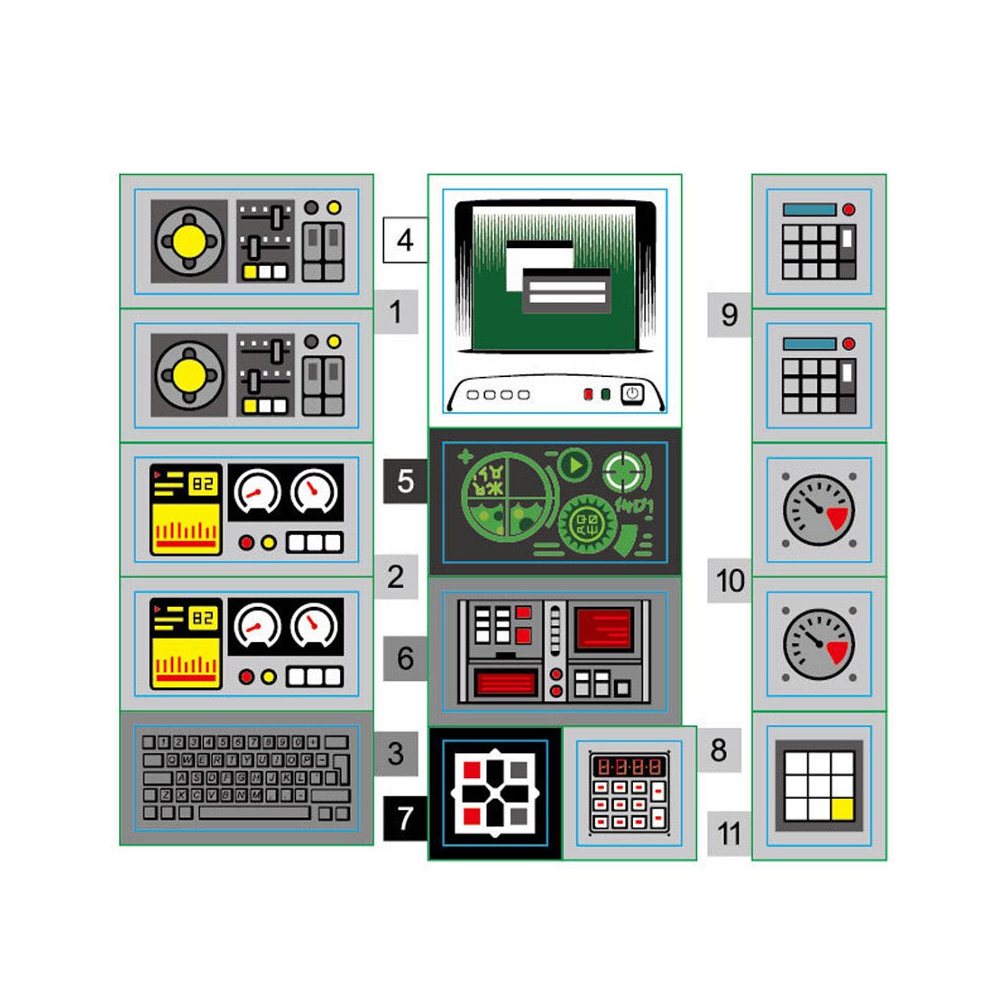 Part Model Sheets MOC-149250 Helicopter Model Sticker Sheet – LesDiy