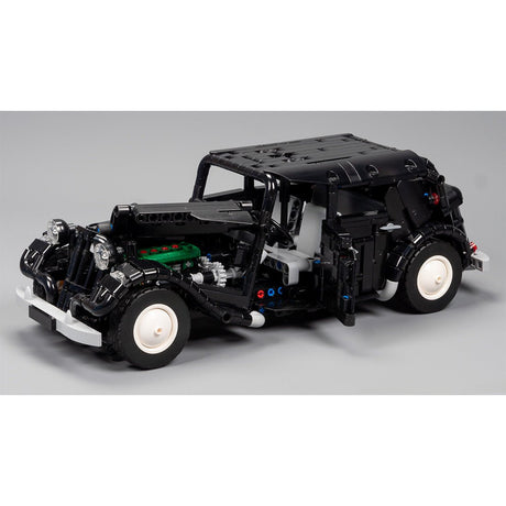 MOC-149659 Citroen Traction Avant Rounded Trunk 1:15 Scale Building Blocks-LesDiy-MOC-