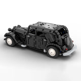 MOC-149659 Citroen Traction Avant Rounded Trunk 1:15 Scale Building Blocks-LesDiy-MOC-