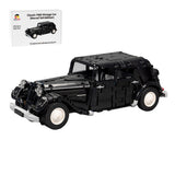 MOC-149659 Citroen Traction Avant Rounded Trunk 1:15 Scale Building Blocks-LesDiy-MOC-