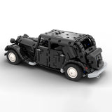 MOC-149659 Citroen Traction Avant Rounded Trunk 1:15 Scale Building Blocks-LesDiy-MOC-